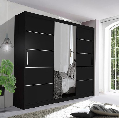 Sliding door wardrobe bedroom - wardrobe,