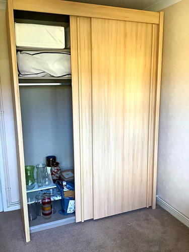 Light wood door sliding - light, 2-door