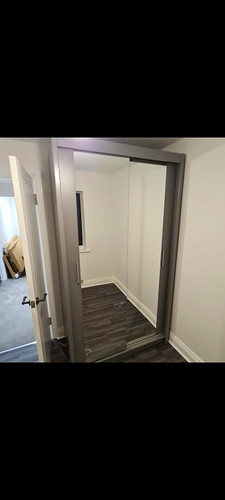 Grey door sliding mirrored - grey,