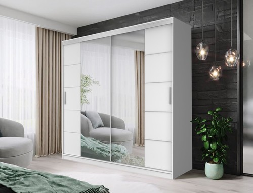 Modern sliding door - sliding, mirrored