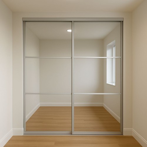 Mirror sliding wardrobe doors