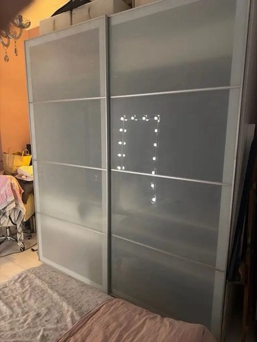 Ikea white sliding - white, door