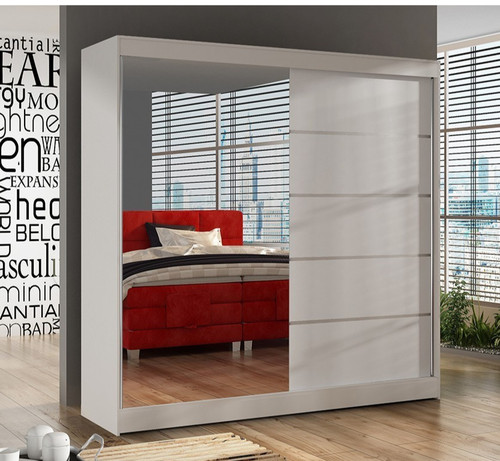Modern bedroom sliding mirror - bedroom,