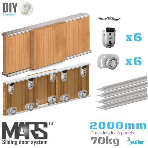 Sliding door track system - door,