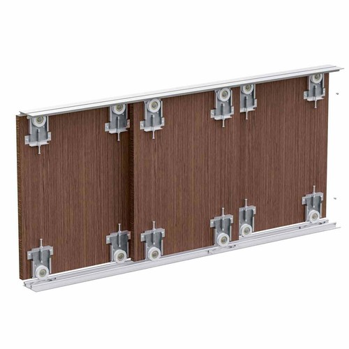 Wardrobe sliding track system - track,